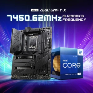 Intel Core i9-12900KS разогнан до 7,45 ГГц на MSI MEG Z690 Unify-X