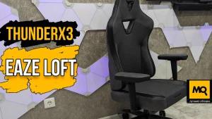 Игровое кресло с синхронным наклоном спинки и сиденья. Обзор ThunderX3 EAZE LOFT